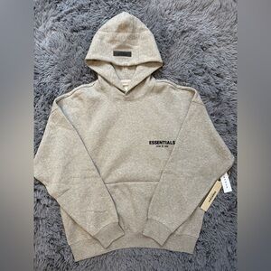 Essentials Fear of God Dark Oatmeal Hoodie